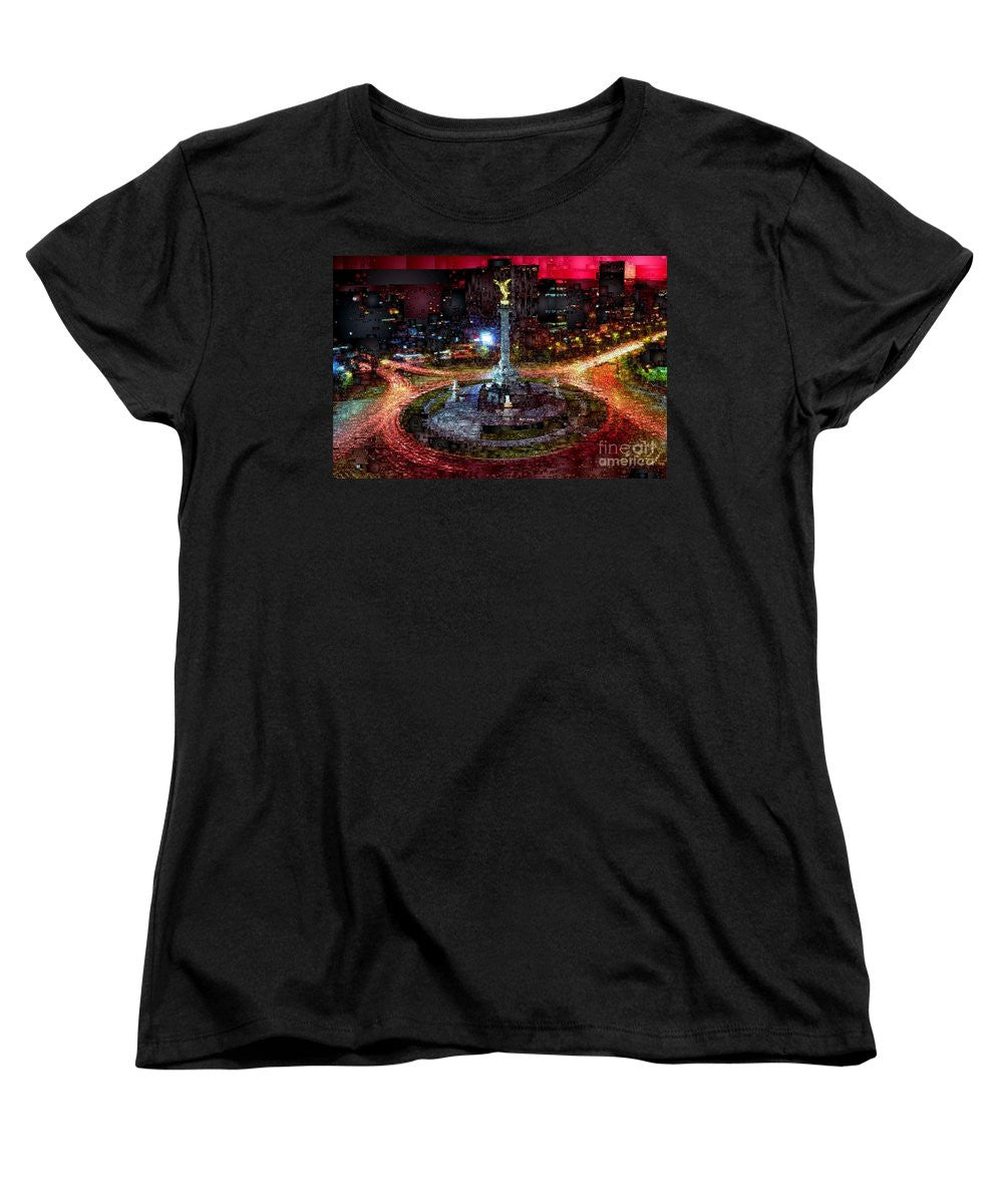 T-shirt pour femme (coupe standard) - Mexico City Df At Night