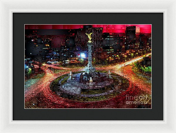 Framed Print - Mexico City D.f At Night