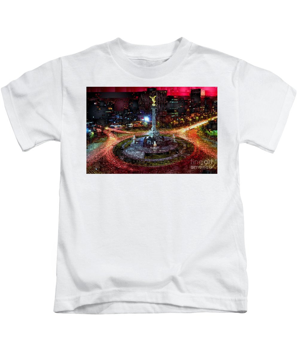 Kids T-Shirt - Mexico City D.f At Night