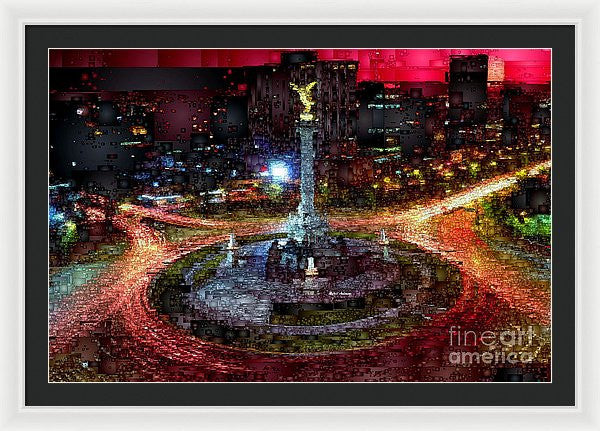 Framed Print - Mexico City D.f At Night