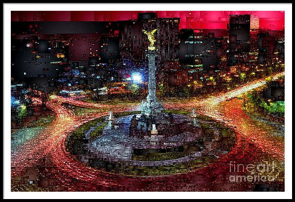 Framed Print - Mexico City D.f At Night