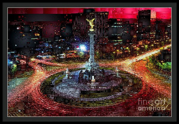 Framed Print - Mexico City D.f At Night