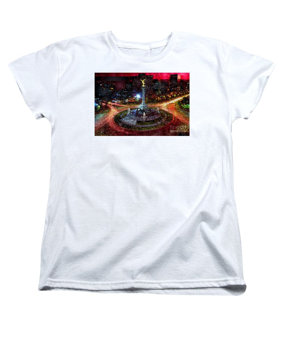 T-shirt pour femme (coupe standard) - Mexico City Df At Night