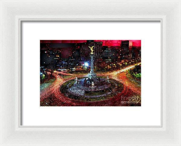 Framed Print - Mexico City D.f At Night