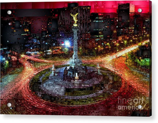 Acrylic Print - Mexico City D.f At Night