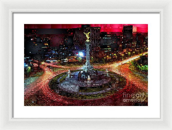 Framed Print - Mexico City D.f At Night