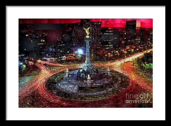 Framed Print - Mexico City D.f At Night