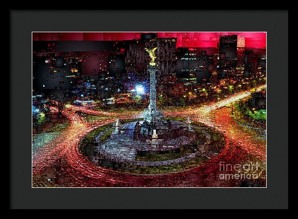 Framed Print - Mexico City D.f At Night