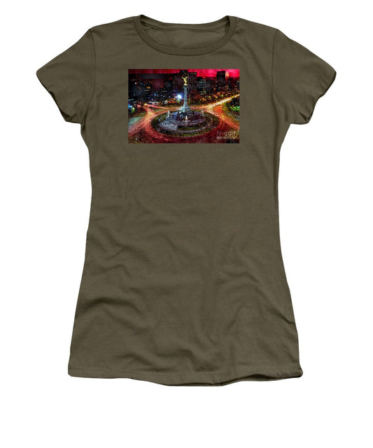 T-shirt pour femme (coupe junior) - Mexico City Df At Night