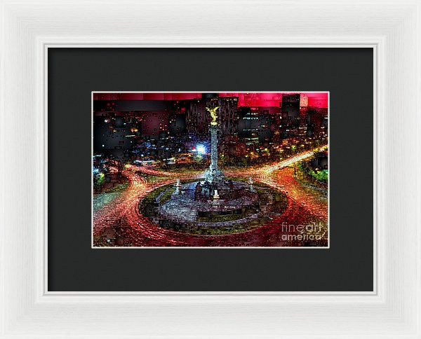 Framed Print - Mexico City D.f At Night