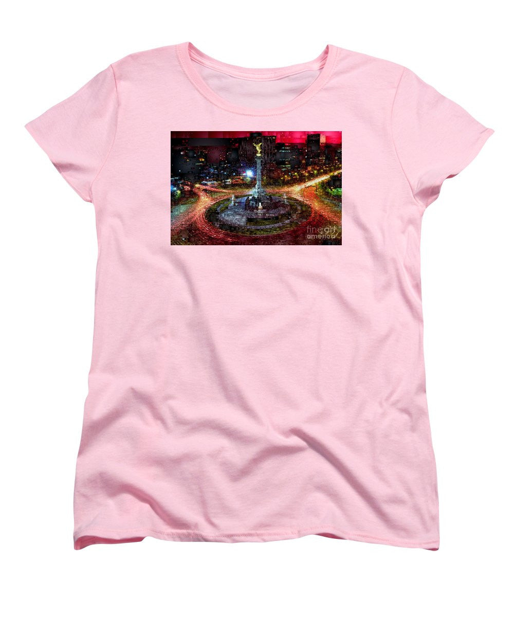 T-shirt pour femme (coupe standard) - Mexico City Df At Night