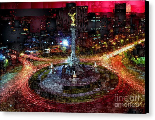 Canvas Print - Mexico City D.f At Night