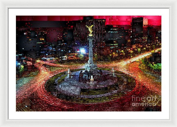 Framed Print - Mexico City D.f At Night