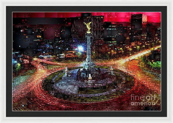 Framed Print - Mexico City D.f At Night