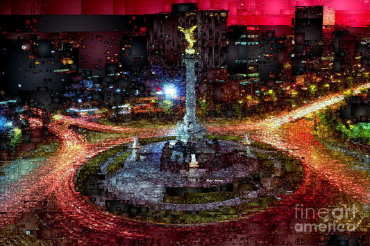 Art Print - Mexico City D.f At Night