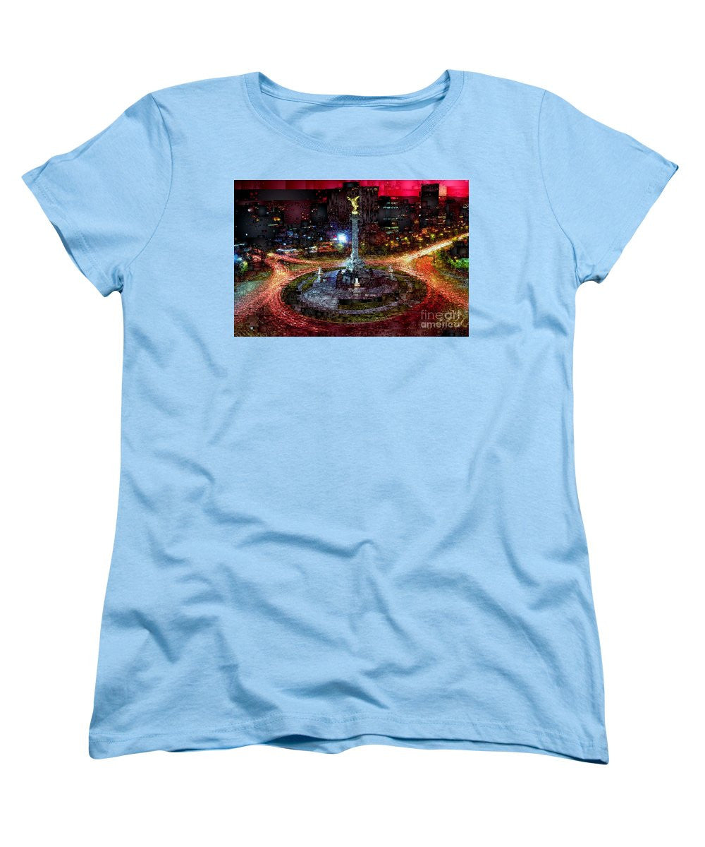 T-shirt pour femme (coupe standard) - Mexico City Df At Night