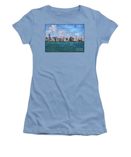 T-shirt pour femme (coupe junior) - Miami, Floride