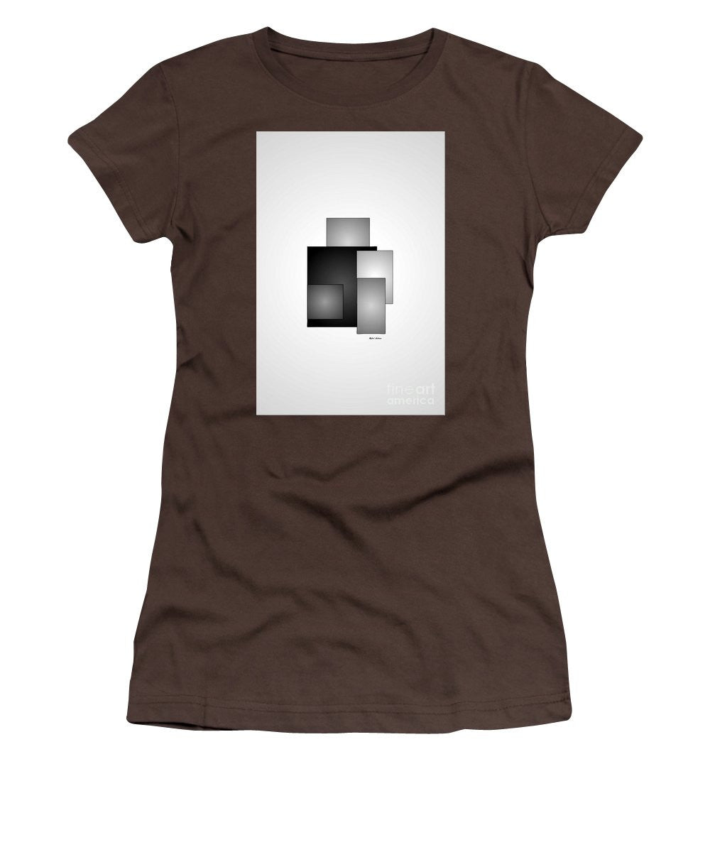 Women's T-Shirt (Junior Cut) - Minimal Black And White