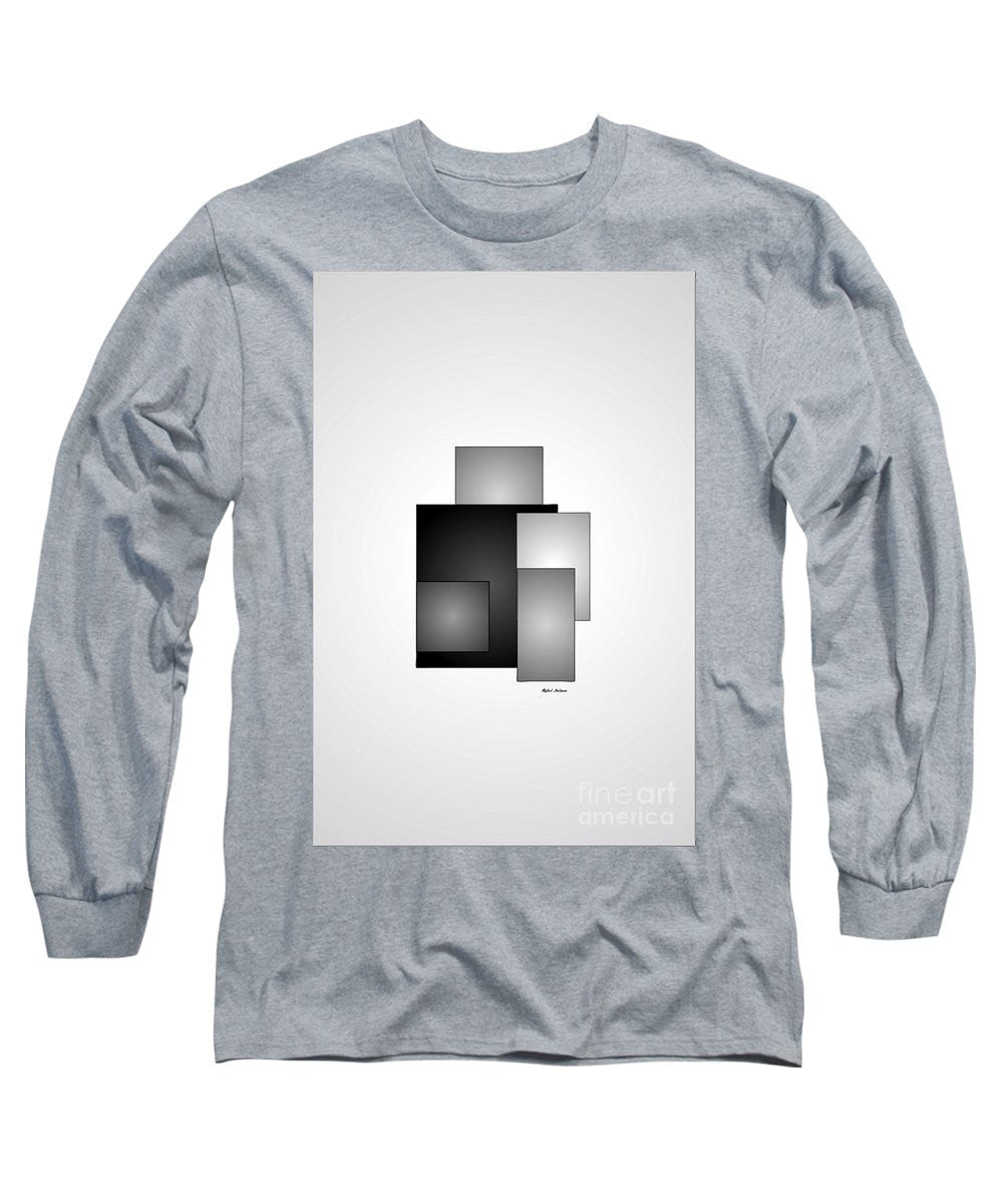 Long Sleeve T-Shirt - Minimal Black And White