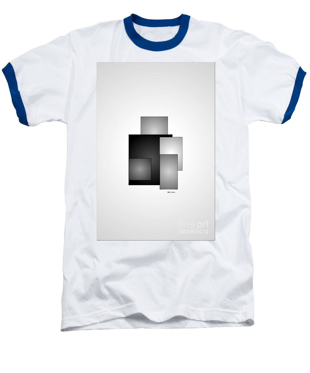 Baseball T-Shirt - Minimal Black And White
