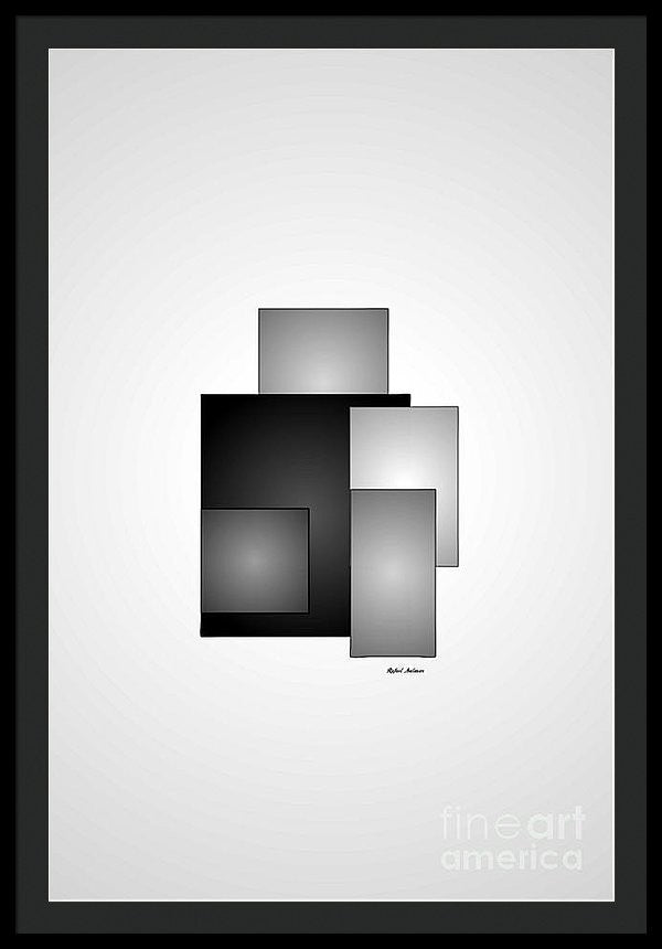 Framed Print - Minimal Black And White