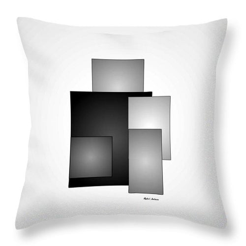 Coussin décoratif - Noir et blanc minimaliste