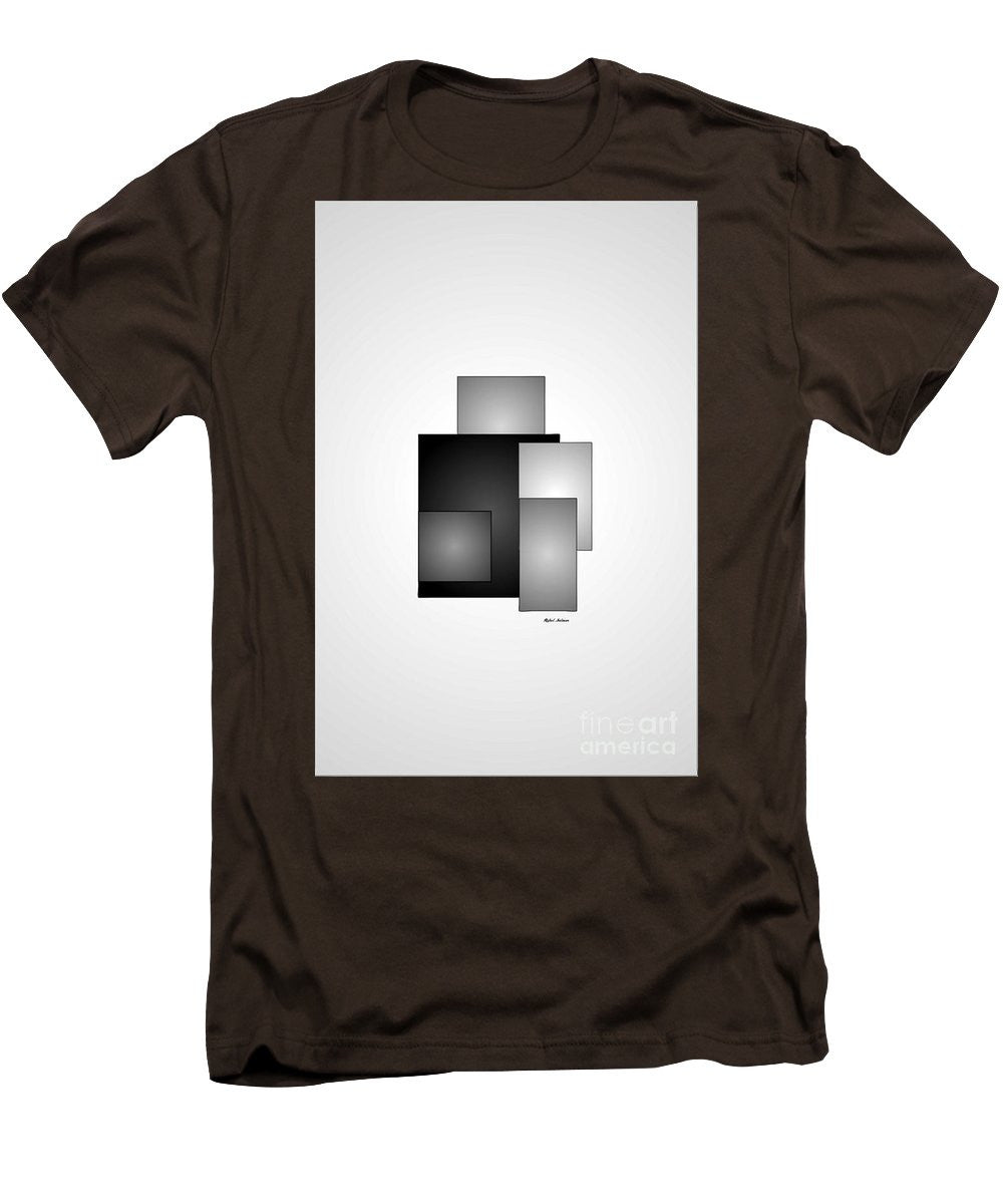 Men's T-Shirt (Slim Fit) - Minimal Black And White