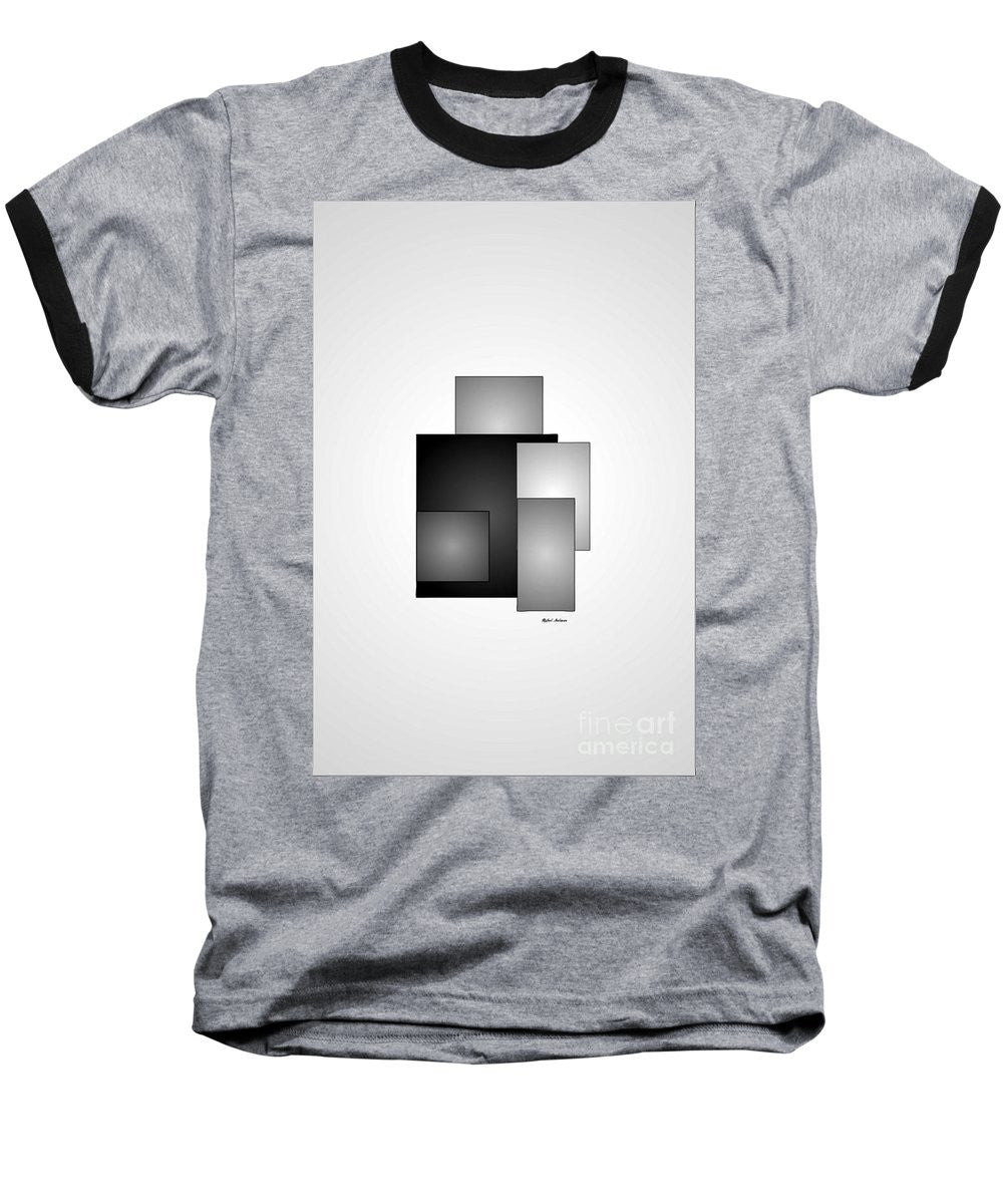Baseball T-Shirt - Minimal Black And White