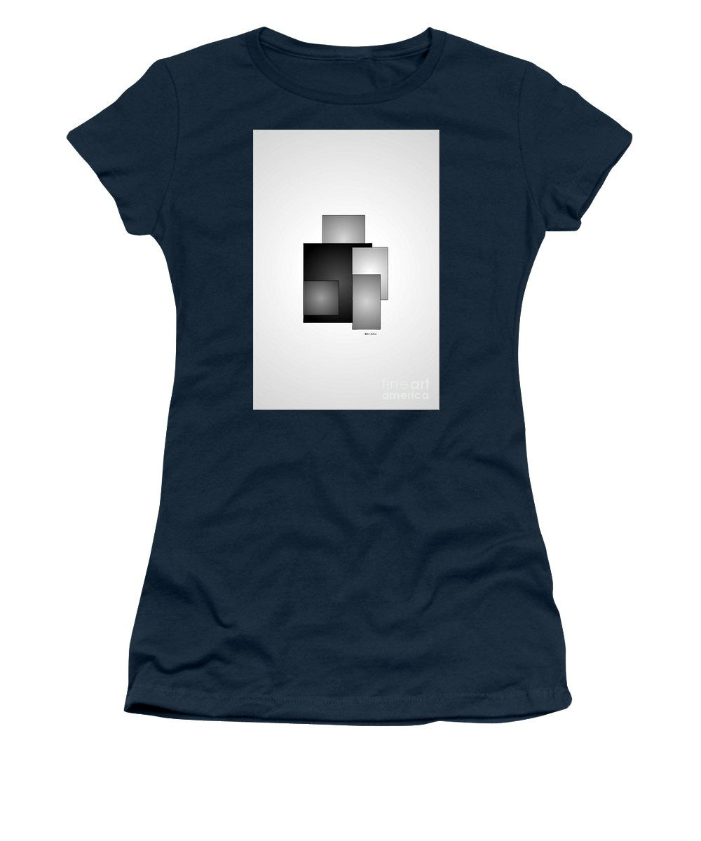 Women's T-Shirt (Junior Cut) - Minimal Black And White