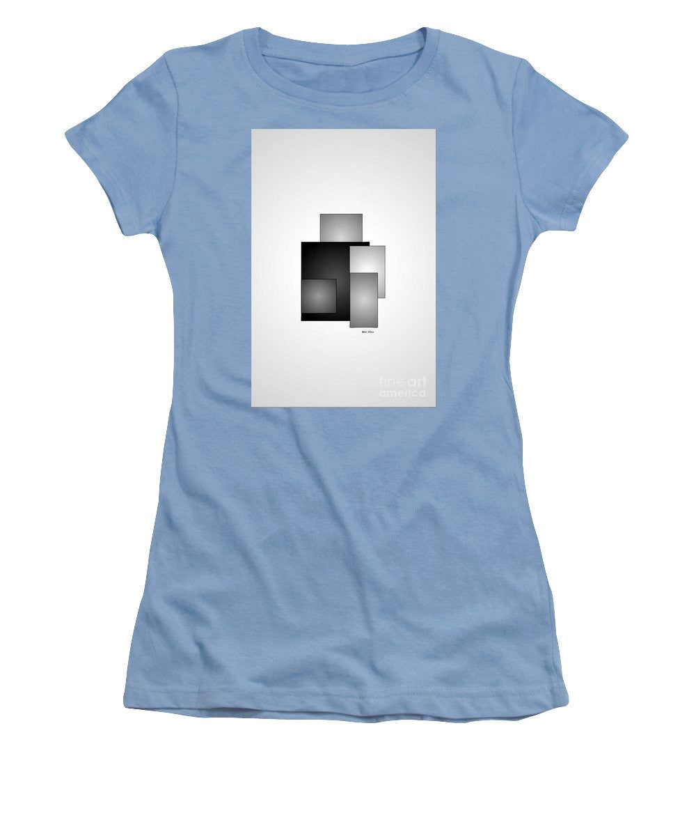 Women's T-Shirt (Junior Cut) - Minimal Black And White