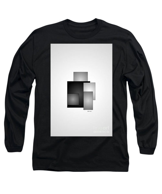 Long Sleeve T-Shirt - Minimal Black And White