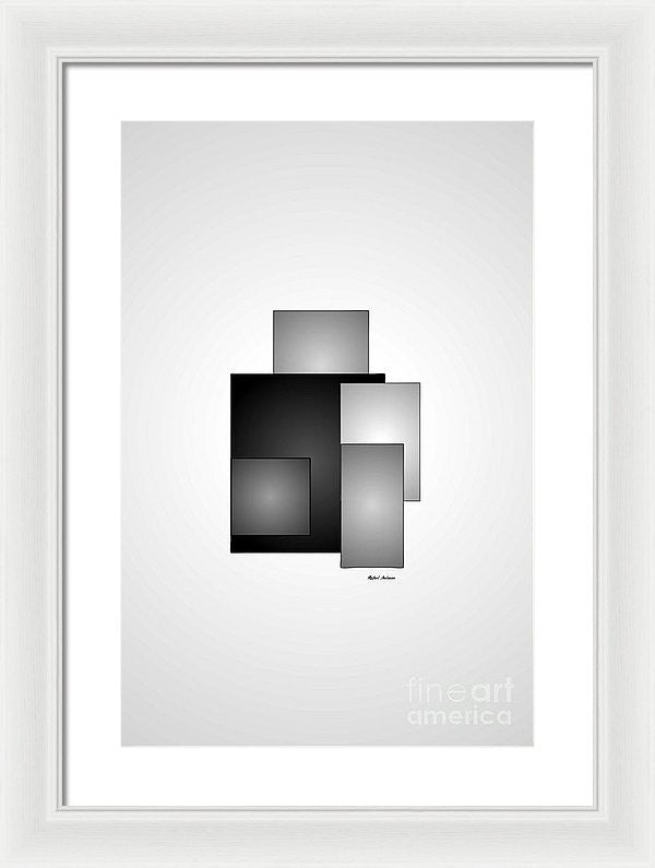 Framed Print - Minimal Black And White