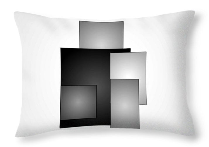 Throw Pillow - Minimal Black And White