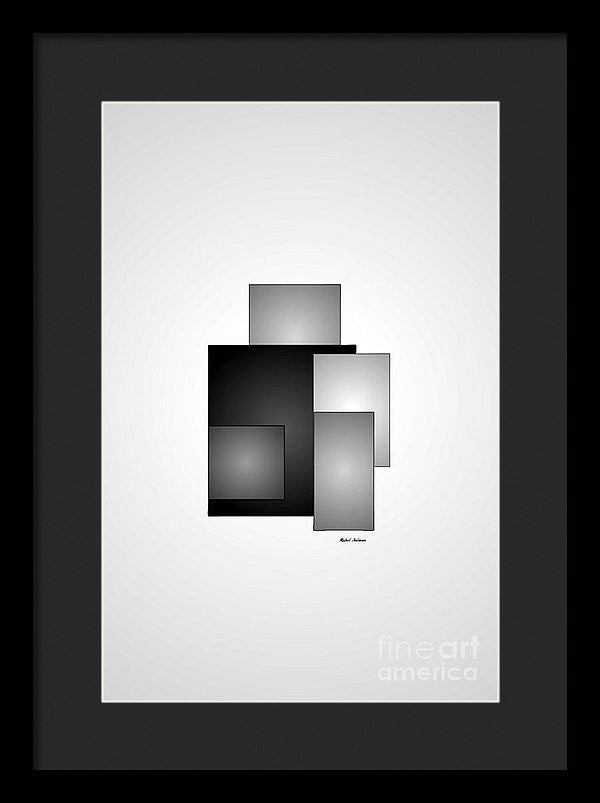 Framed Print - Minimal Black And White