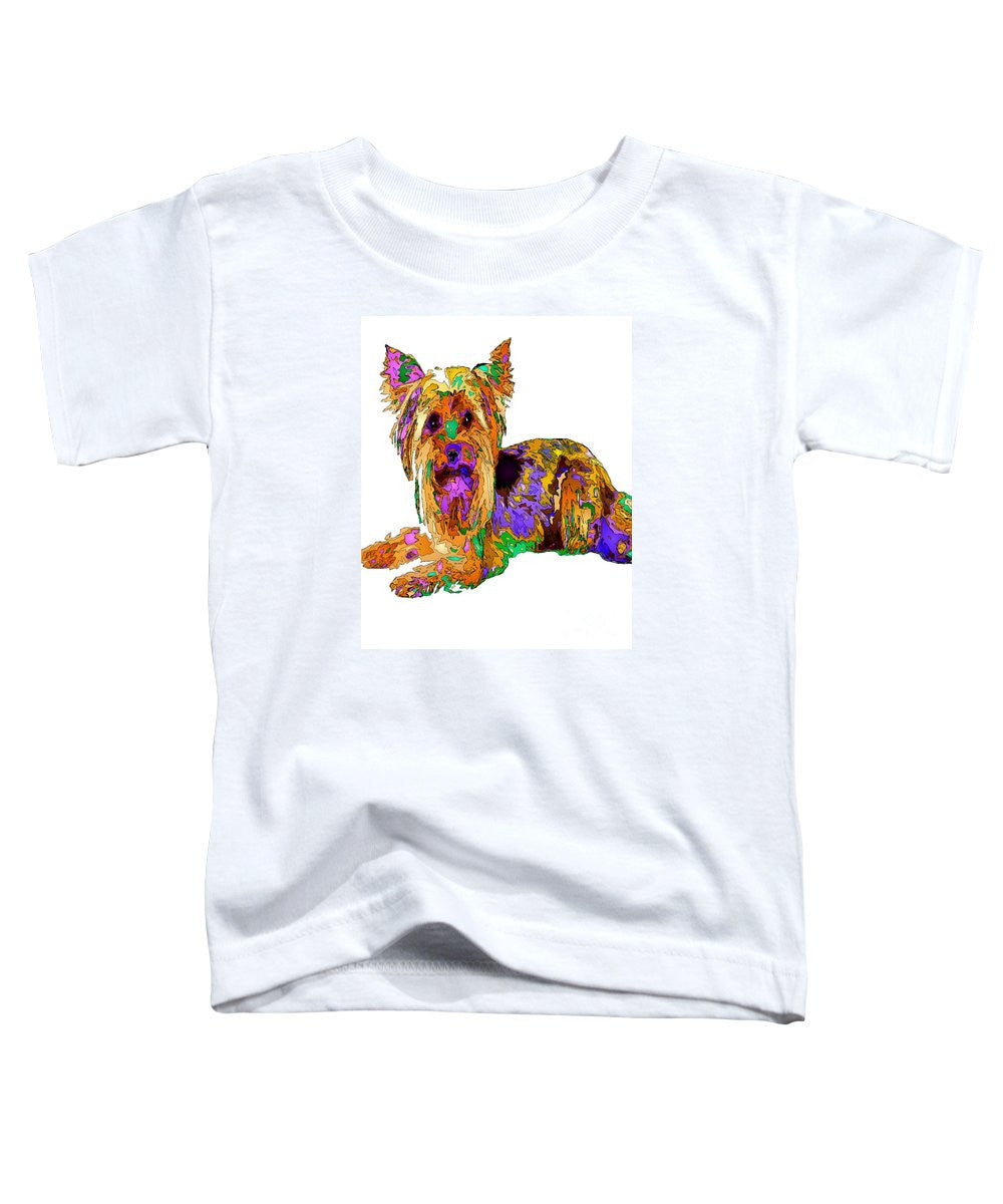 T-shirt pour tout-petits – Minnie Tu nous manques. Série Pet