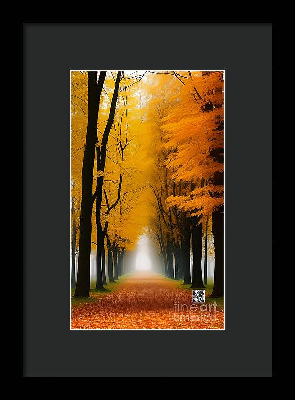 Misty Road to Somewhere - Framed Print