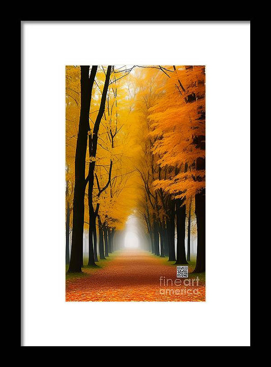 Misty Road to Somewhere - Framed Print