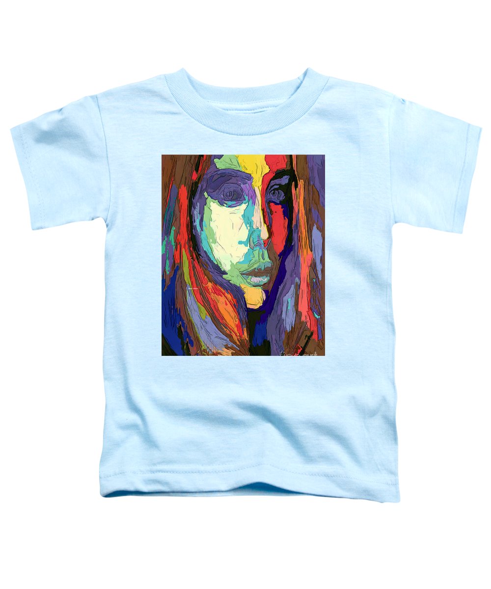 Portrait de femme impressionniste moderne - T-shirt pour tout-petit