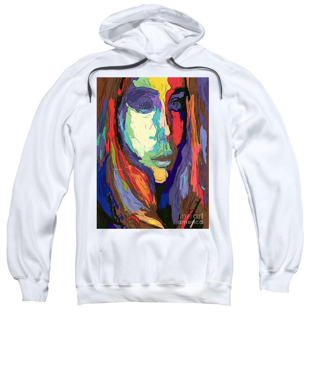 Modern Impressionist Female Portrait - Sweatshirt