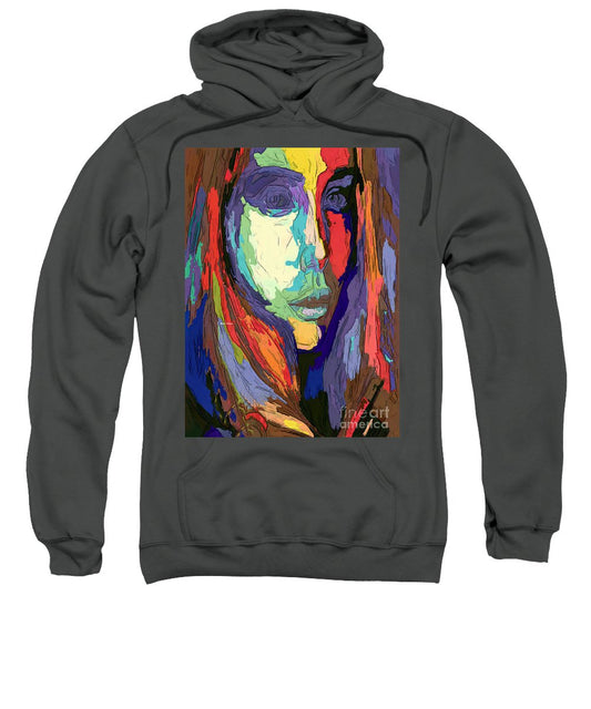 Modern Impressionist Female Portrait - Sweatshirt