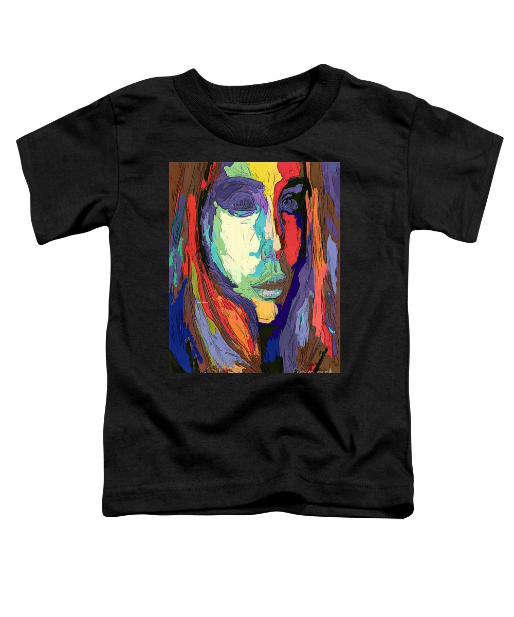 Portrait de femme impressionniste moderne - T-shirt pour tout-petit