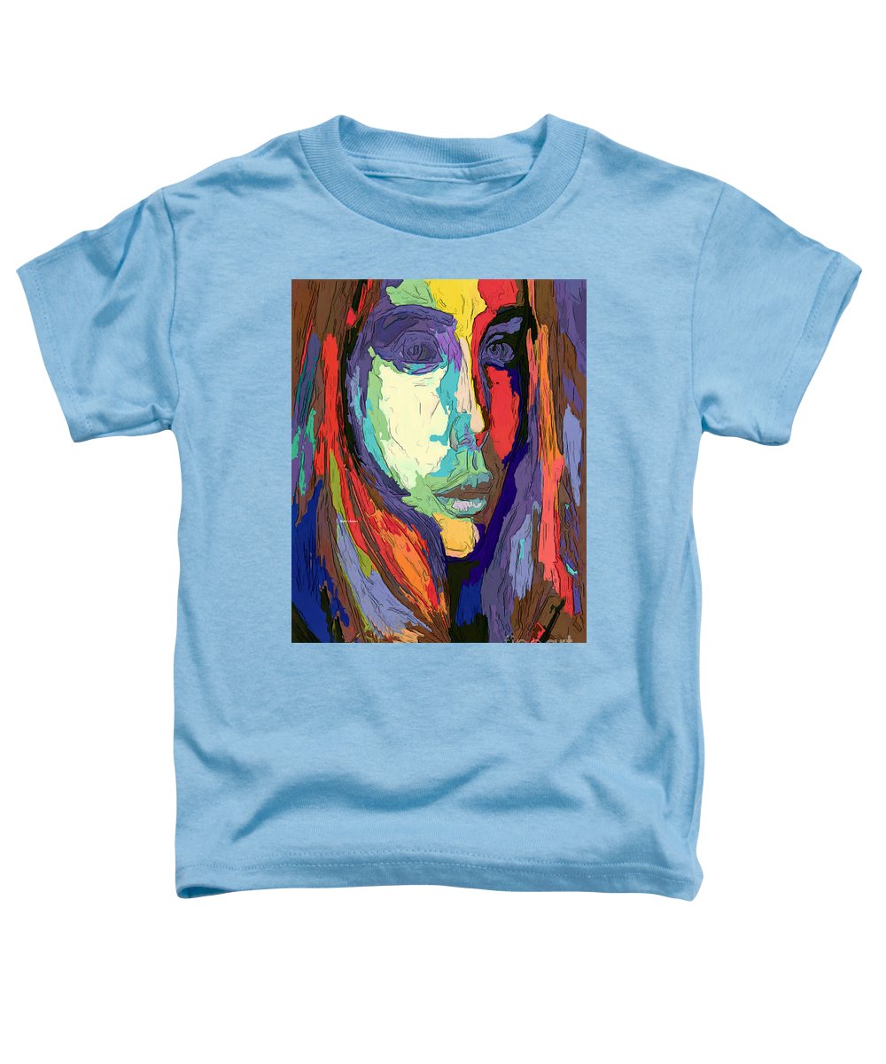 Portrait de femme impressionniste moderne - T-shirt pour tout-petit