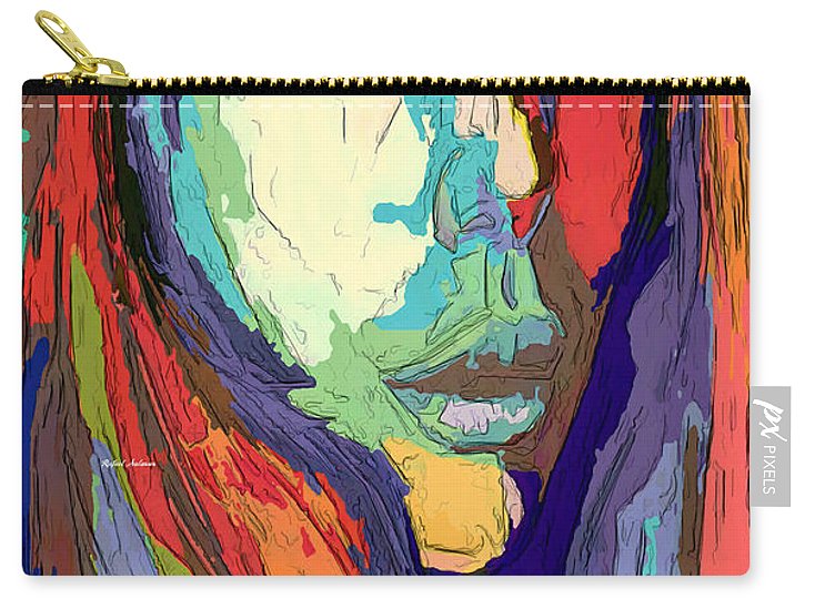 Modern Impressionist Female Portrait - Carry-All Pouch