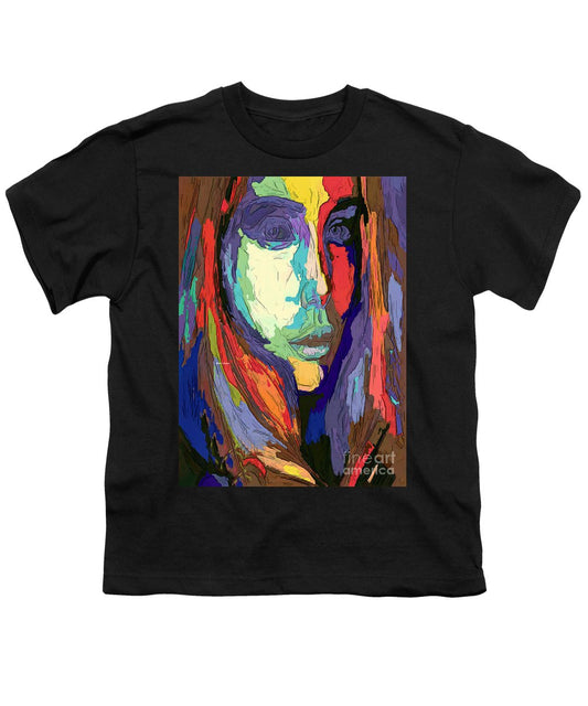 Modern Impressionist Female Portrait - Youth T-Shirt