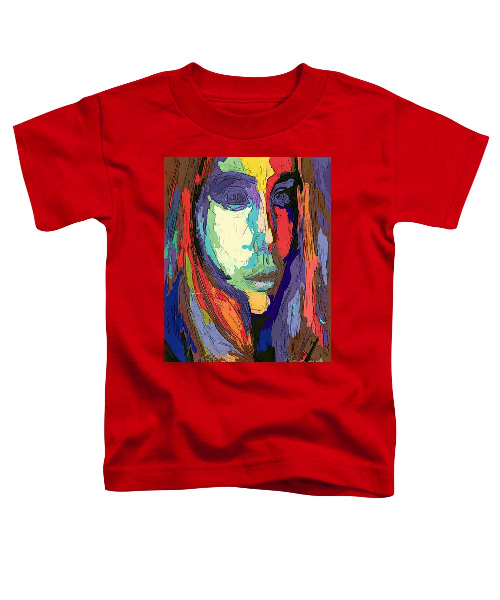 Portrait de femme impressionniste moderne - T-shirt pour tout-petit