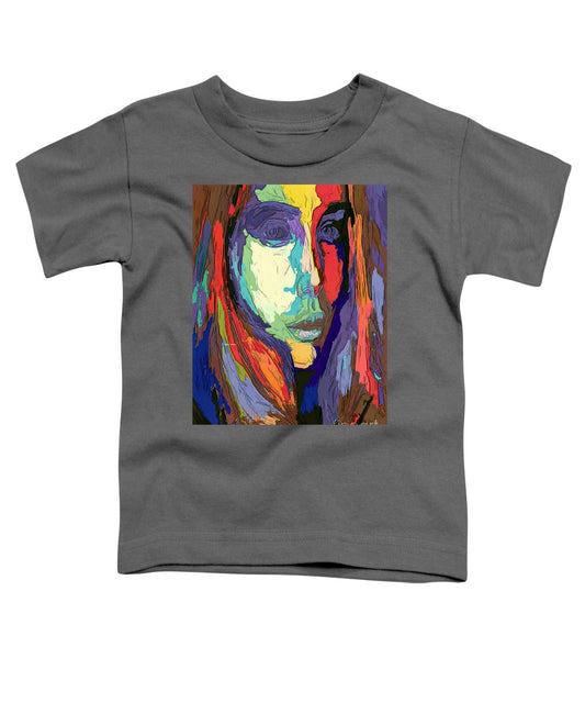 Portrait de femme impressionniste moderne - T-shirt pour tout-petit