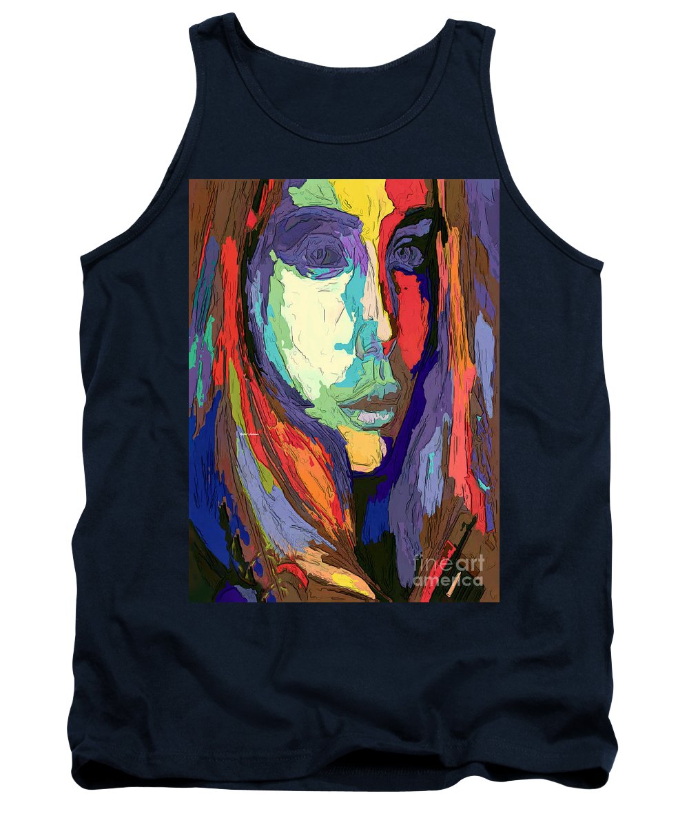 Modern Impressionist Female Portrait - Tank Top