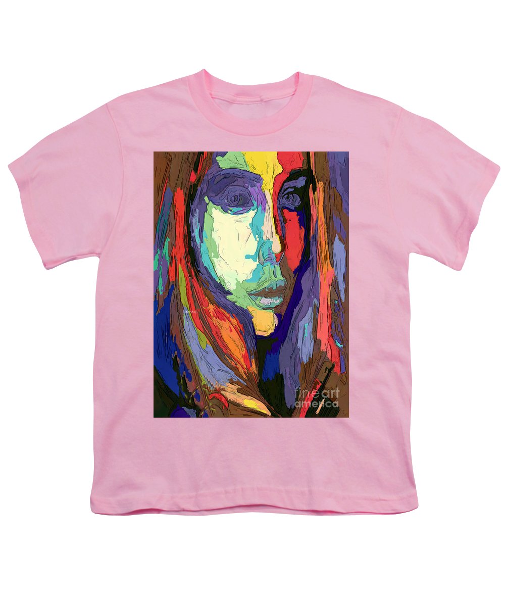 Modern Impressionist Female Portrait - Youth T-Shirt