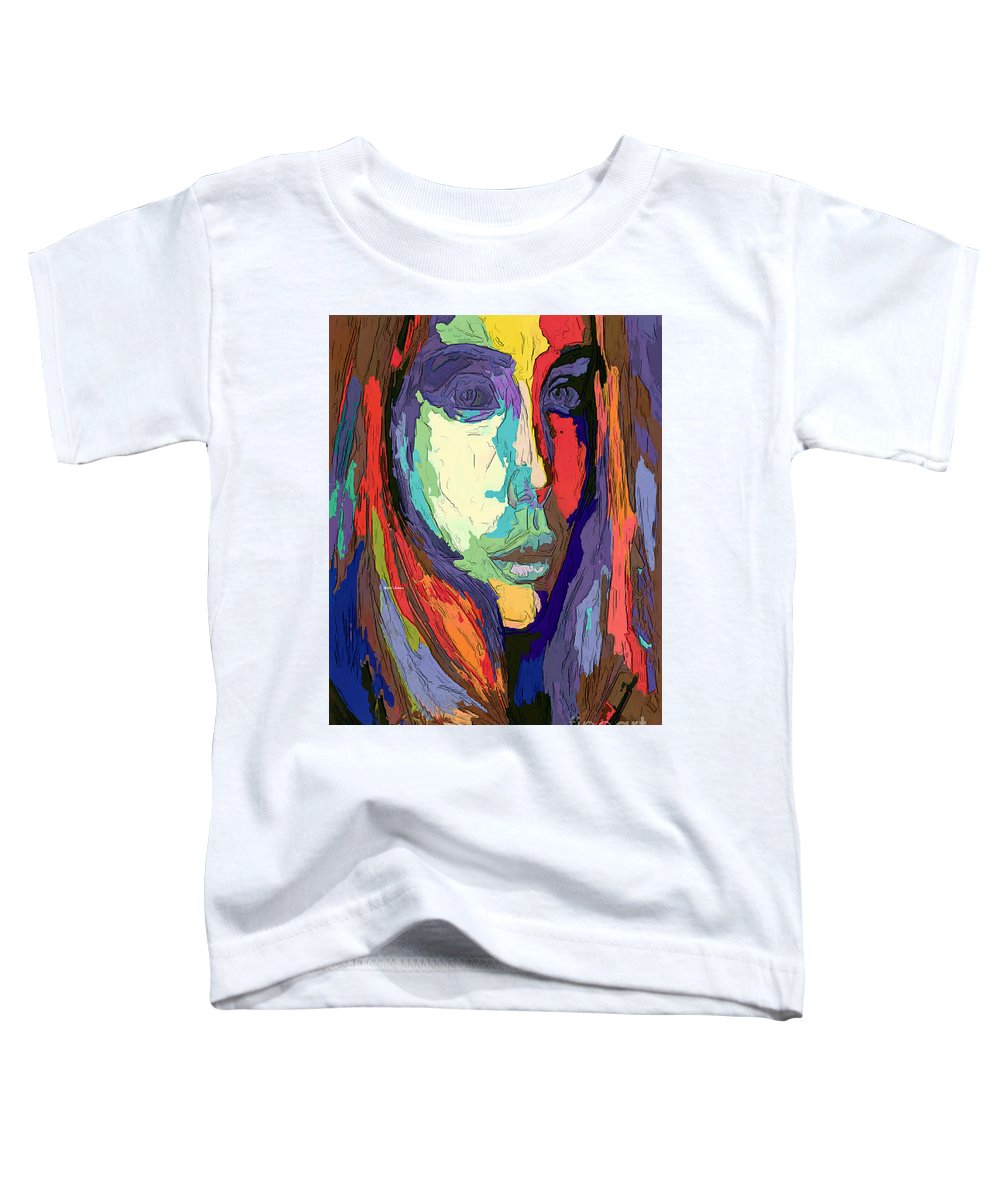 Portrait de femme impressionniste moderne - T-shirt pour tout-petit