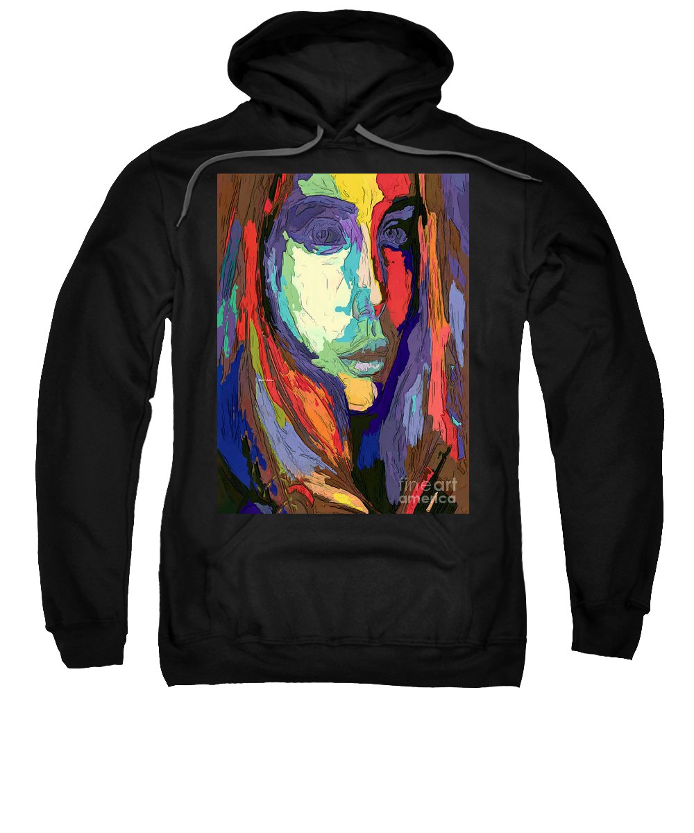 Modern Impressionist Female Portrait - Sweatshirt